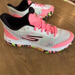 Skechers Pink and White Athletic Shoes